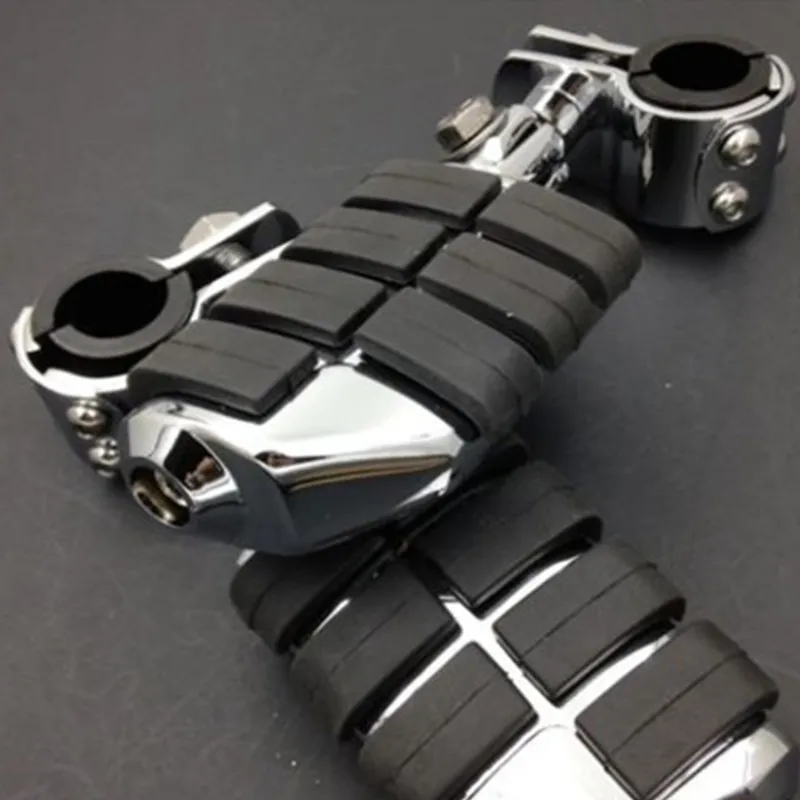 "~ 1 1/4" Dually Highway подножки зажимы для Harley Sportster 883 Honda Magna 750 Suzuki BOULEVARD Yamaha XV1600