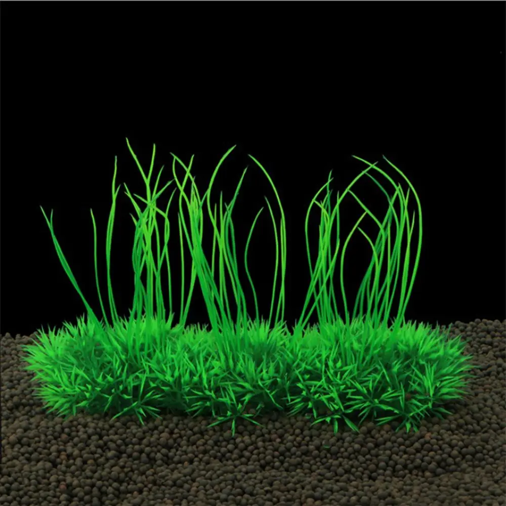 Зеленый Искусственные водоросли газон сорняки аквариум орнамент Aquatic моделирование тихий фильтр-водопад для аквариума украшения пейзаж интимные аксессуары - Цвет: 1