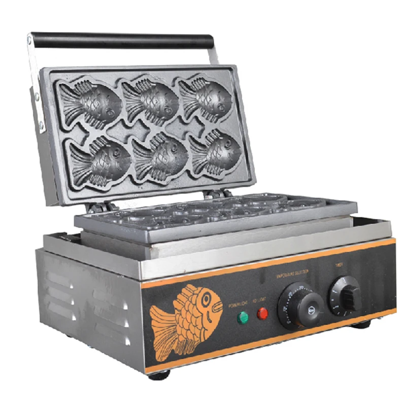 Commercial Korea Fish Waffle Maker _Electric Taiyaki Maker Machine