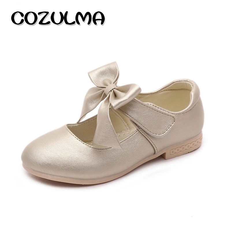 COZULMA/качественная детская обувь; обувь принцессы с бантом для девочек; сезон осень; модные кроссовки для больших девочек; детская обувь на плоской подошве; 3 цвета; Размеры 26-36