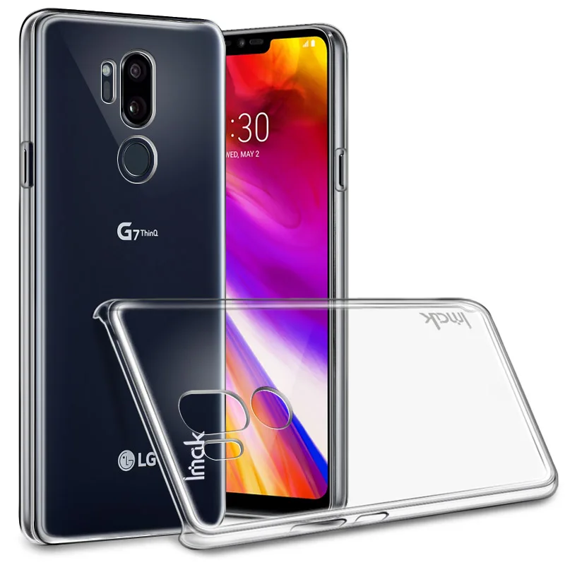 Imak Для LG G7 ThinQ прозрачный Кристальный чехол PC Прозрачный износостойкий жесткий
