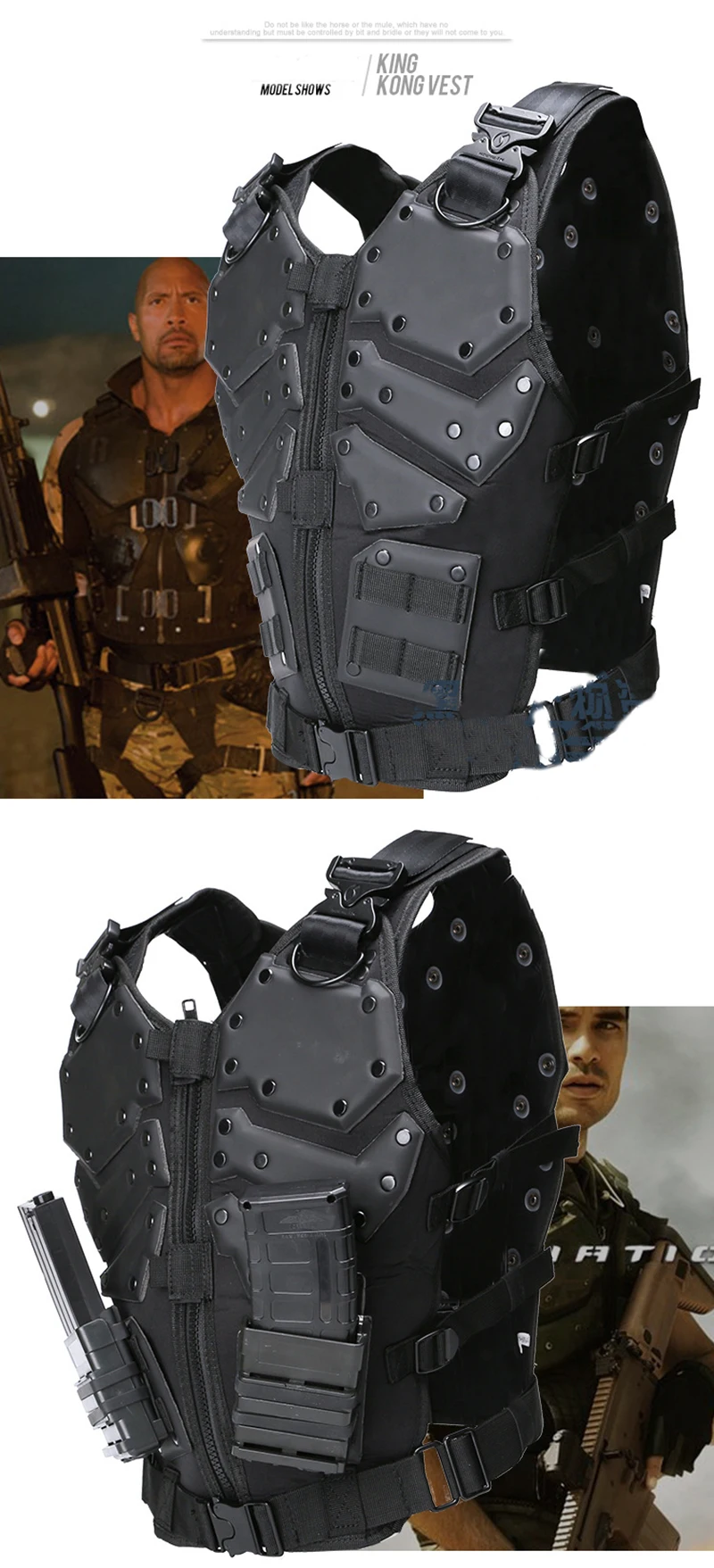 Molle тактический охотничий боевой G.I.J Body Vest Body Protector Черный