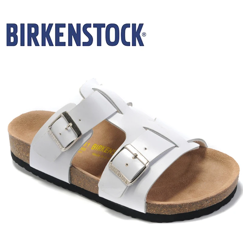 2019 г. Новое поступление Birkenstock 807 Летние сандалии унисекс на плоской подошве обувь