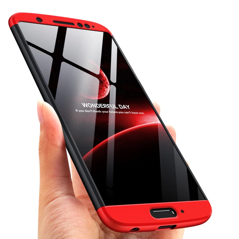 Роскошный чехол с полной защитой на 360 градусов для телефона Motorola Moto G6 3 в 1