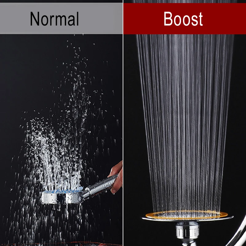 ROVATE حمام ضغط كبير مقبض دش رئيس فوهة إنقاذ كبيرة الأمطار دفعة دش يدوي اكسسوارات أعلى رشاش مياه نافورة