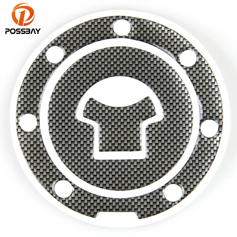 

POSSBAY Universal Carbon Fiber Motorcycle Oil Gas Fuel Tank Protector Crystal Epoxy Pad Decal Stickers Protector Sticker Decals