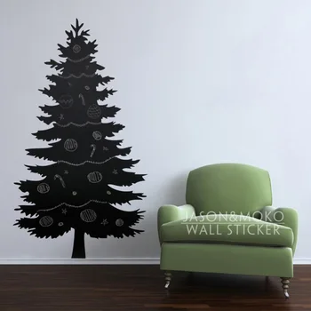 

Christmas Stickers Window Tree Chalkboard Wallpaper Wall Decal Sticker Vinyl Lettering Words Bedroom Home Decoration 60*110CM