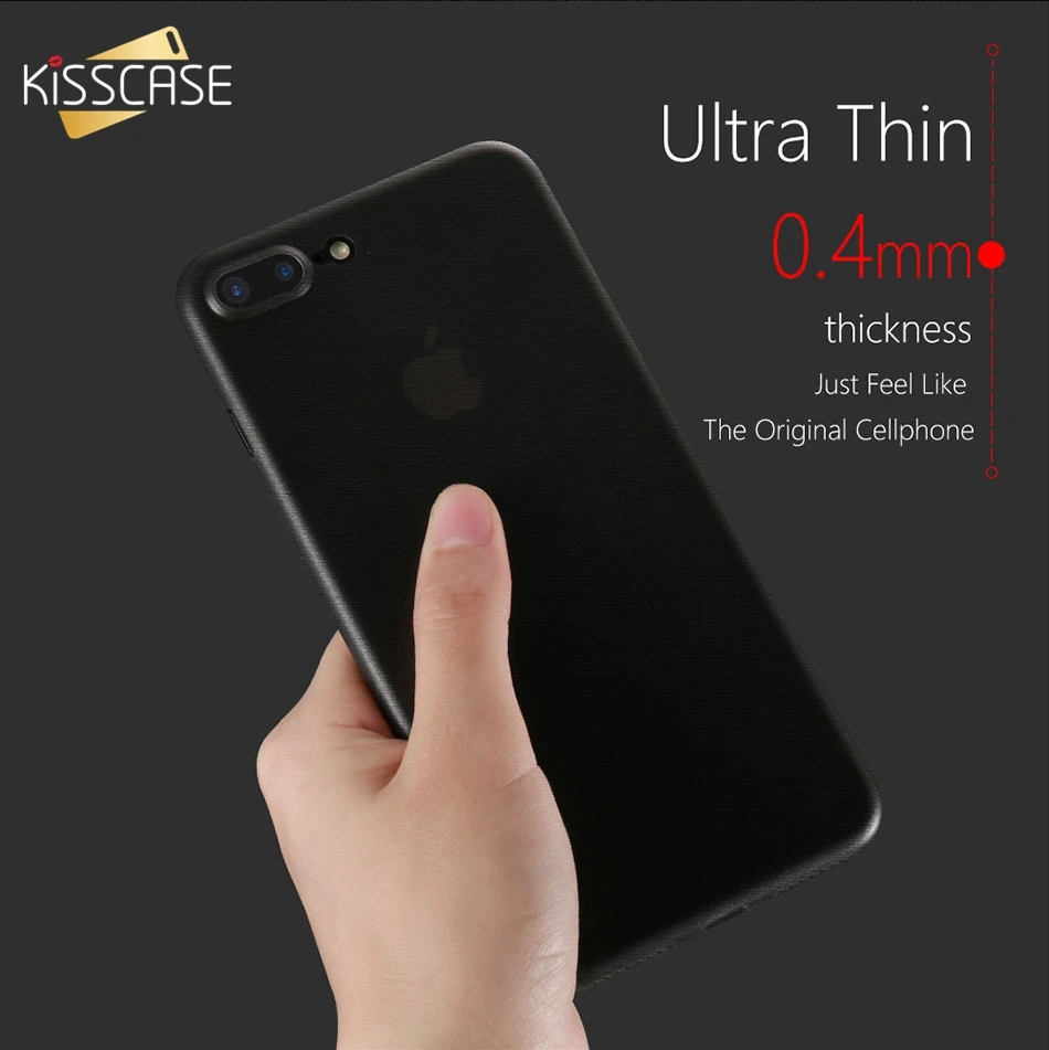 

KISSCASE Luxury Ultra Thin Phone Case For iPhone 7 X XS XR XS Max Matte PC Cases For iPhone 8 7 Plus 6 6S Plus Back Covers Funda