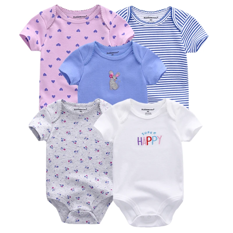 

Baby clothes newborn 2019 floral girls suit infant baby girls outfit 5pcs jumpsuit baby bodysuits