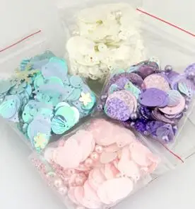 15g mix design Sequin Flat Round PVC Loose Sequins for Crafts Paillette Sewing Decoration DIY Accessory Lentejuelas | Дом и сад