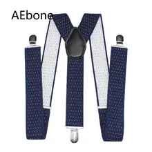 AEbone 3,5*120 см y-острые подтяжки мужские для брюк темно-синие подтяжки в горошек с зажимом на ремне мужские подтяжки Mannen Sus42