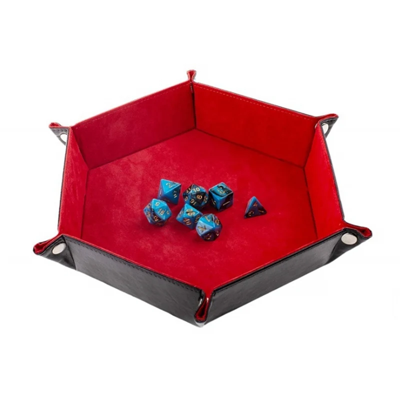 

Hex Velvet Tray Desktop Storage Box Storage Baskets With snap button Foldable Easy to Clean for Home Storage