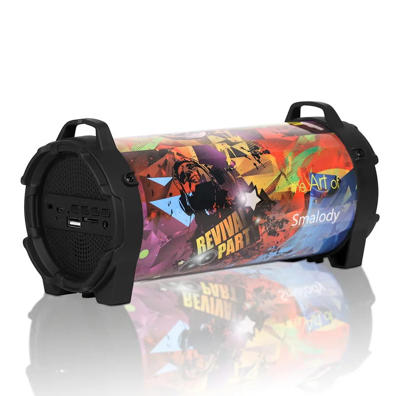 Outdoor Portable Subwoofer Column Bluetooth Speaker Wireless Powerful Sports Speakers Radio MP3 player Scalable memory up To 32G