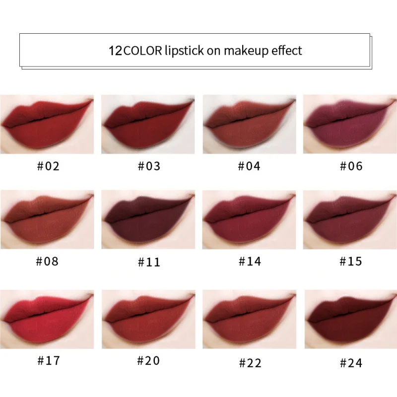 2019 1PC Bullet Shaped Lipstick Waterproof Non-Stick Cup Long Lasting Colorfast Matte Lipstick 2019 1PC Bullet Shaped Lipstick Waterproof Non-Stick Cup Long Lasting Colorfast Matte Lipstick