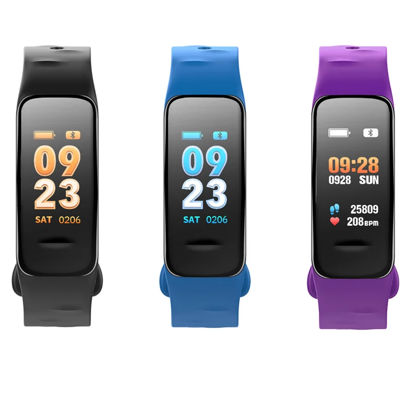 

Smart Wristbands C1S fitness bracelet Blood Pressure Heart Rate Smart Bracelet Watch For Android IOS Xiaomi Phone