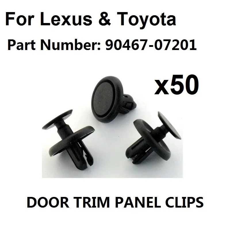 50x For Lexus & For Toyota Plastic Clips for Engine Bay Covers