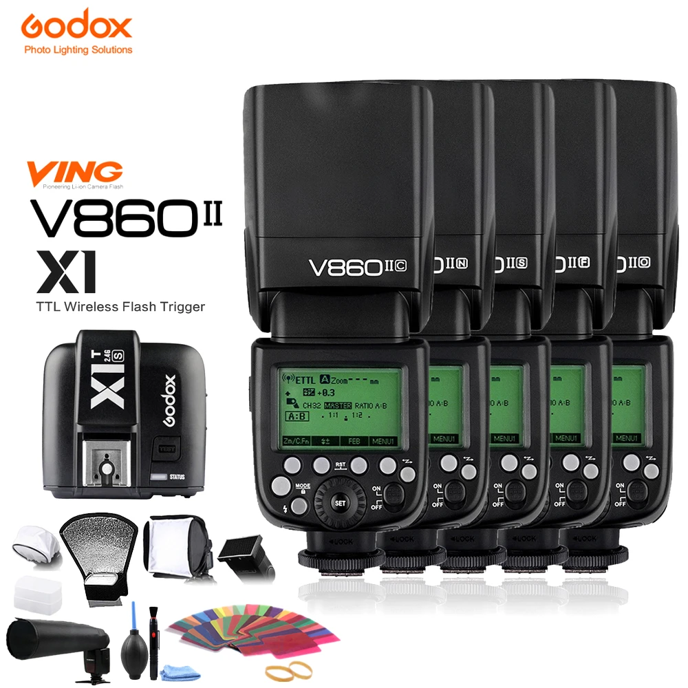 Godox-V860II-C-N-S-F-O-Flash-2-4G-1-8000s-2000mAh-Li-on-Battery