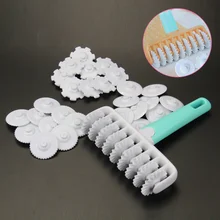 3 компл./лот) Пластик ролл многостороннее Pattern Фондант Лента резак/Embosser Набор