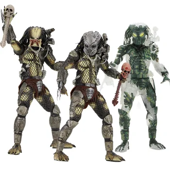 

20cm NECA Toys Predator Scale Ultimate Jungle Hunter PVC Action Figure Jungle Hunter Unmasked Disguise Dutch Collectible Model
