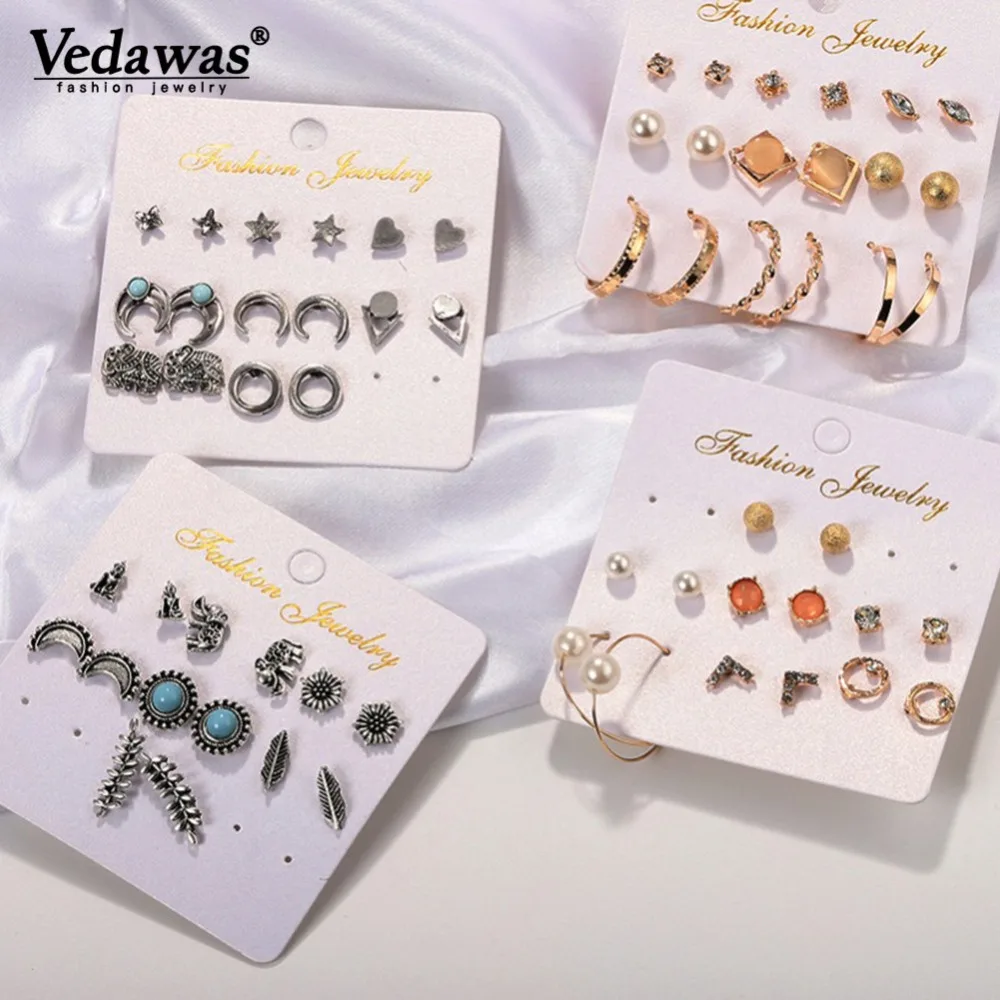 

Vedawas Ethnic Jewelry Boho Statement Stud Earrings for Women Ear Accessories Female Wedding Party Gifts Brinco Wholesale xg2354