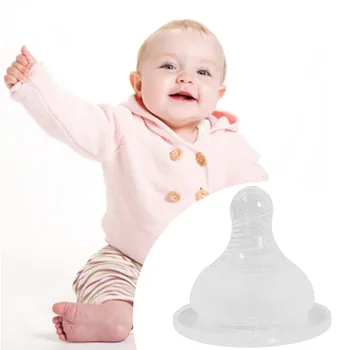 

2018 1pc Baby Wide Neck Silicone Infant Soft Teats Bottles Flow Cross Hole Nipples Gift JUL6_17