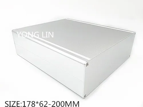 

1PCS Aluminum box 178*62-200mm/DIY server shell/Small chassis aluminum/MIni chassis enclosure/Multifunctional aluminum housing