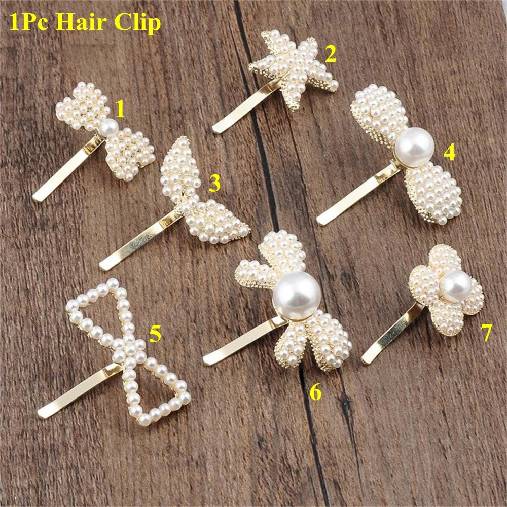 1 шт., Большая жемчужная заколка, заколка-заколка с кристаллами, стразы, Шпилька для волос, аксессуары для укладки волос для женщин, девочек, красота