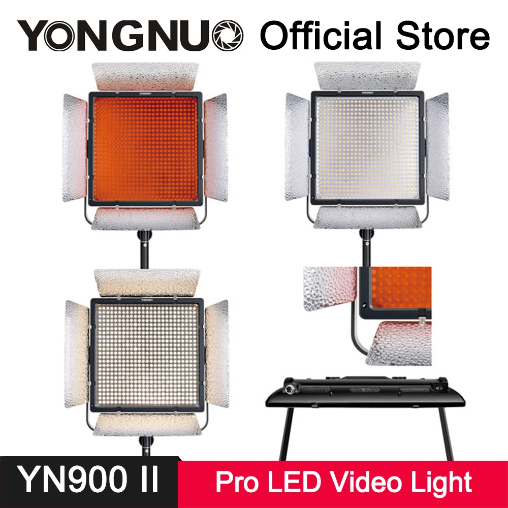

YongNuo YN900 II LED Fill Light Panel + Bracket CRI 95+ 3200K-5500K APP Wireless Remote Photo Studio Video Photography Lighting