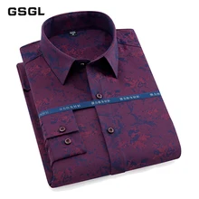 Мужская классическая клетчатая рубашка с длинным рукавом, Мужские жаккардовые рубашки для бизнеса, торжественных случаев, мужская одежда Camisa Masculina