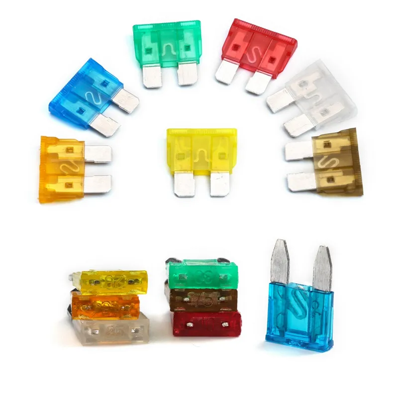 120Pc FAST BLOW GLASS FUSE SET SMALL-LARGE 5//10//15//20//25//30 amp Electrical//Clear
