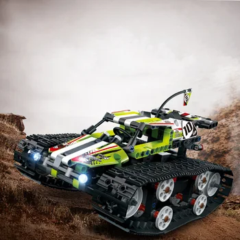 

High Speed Electric Racing Car Technic Series Remote Control Building Block Crawler Set Building Blocks Bricks Educational Toys