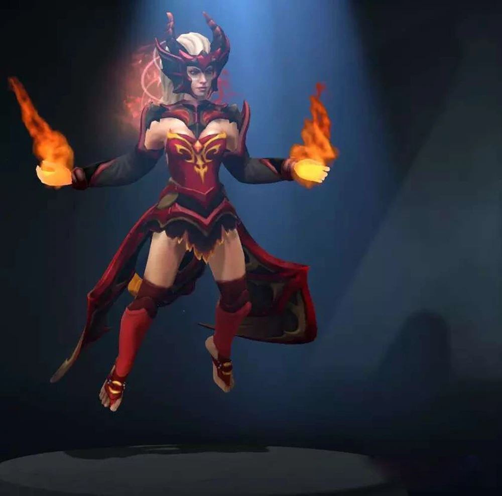 Game Dota2 Hero Lina Inverse Eva Cosplay Set For Adult Men