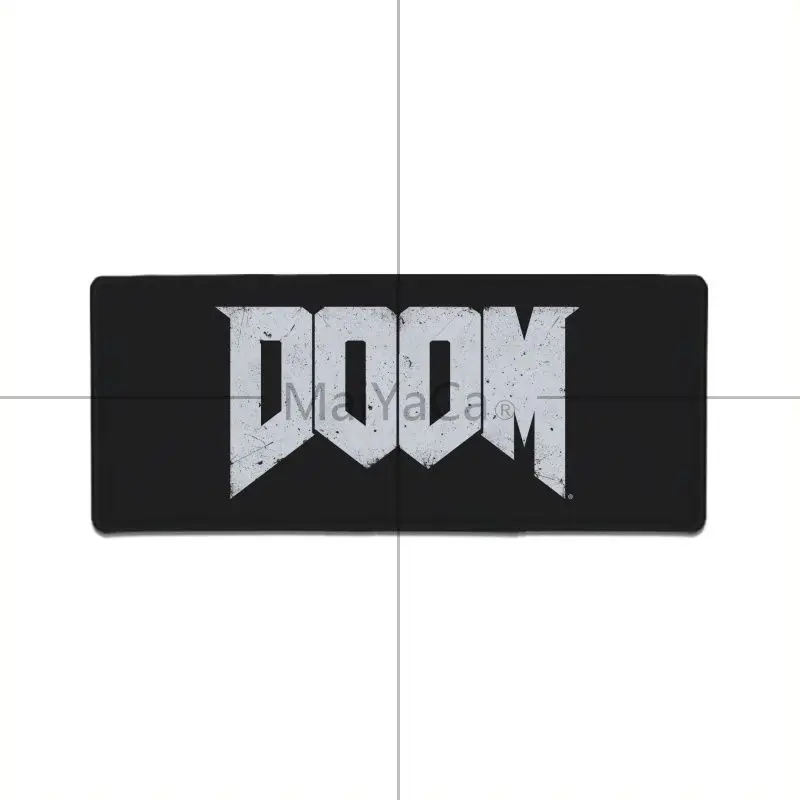Maiyaca крутой Doom HZ Stalker логотип Противоскользящий прочный резиновый компьютерный коврик прочный офисный аксессуар и подарок игровой коврик для мыши - Цвет: Lock Edge 40X90cm