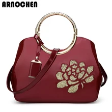 ARNOCHEN Лакированная кожа Для женщин сумка Роскошные Сумки Для женщин сумки дизайнер высокое качество женская сумка sac bolsa feminina WYQ699