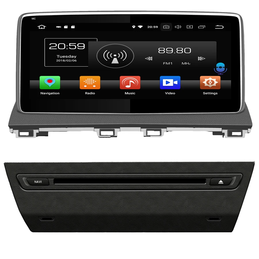 Perfect ELANMEY premium car multimedia player gps navigation for Mazda 3 2013-2017 android 8.0 autoradio headunits tape recorder stereos 2