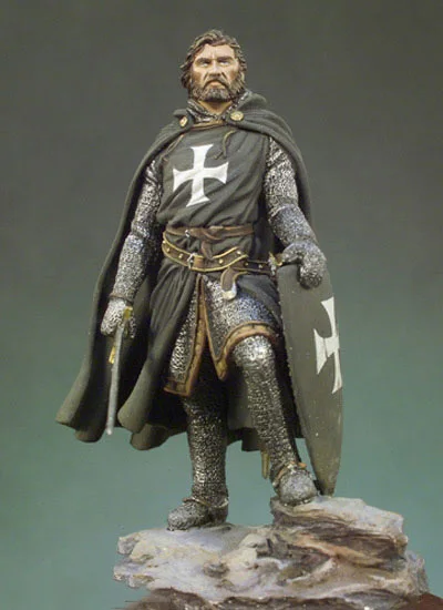 Scale Models 1 32 54mm Knight Hospitaller 1250 54mm figure Historical WWII Resin Model Free Shipping