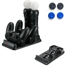 PS4 Controller Charger Dock Station Stand for Playstation 4 Slim Pro PS VR PS Move Motion Gamepad 4 in 1 Charging Accessories PS4 Controller Charger Dock Station Stand for Playstation 4 Slim Pro PS VR PS Move Motion Gamepad 4 in 1 Charging Accessories