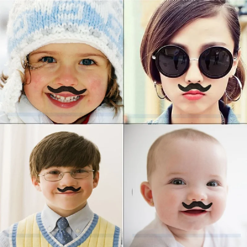 

12pcs Stylish Costume Party Fake Beard Mustache Party Funny Beard Whisker