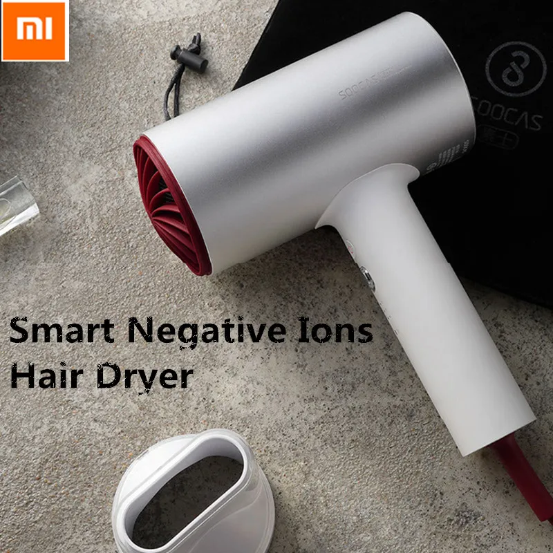 Xiaomi SOOCAS H3 Hair Dryer Concentration Negative Ions Quick-Drying Electric Care Tool Smart 1800W Home Kits | Электроника
