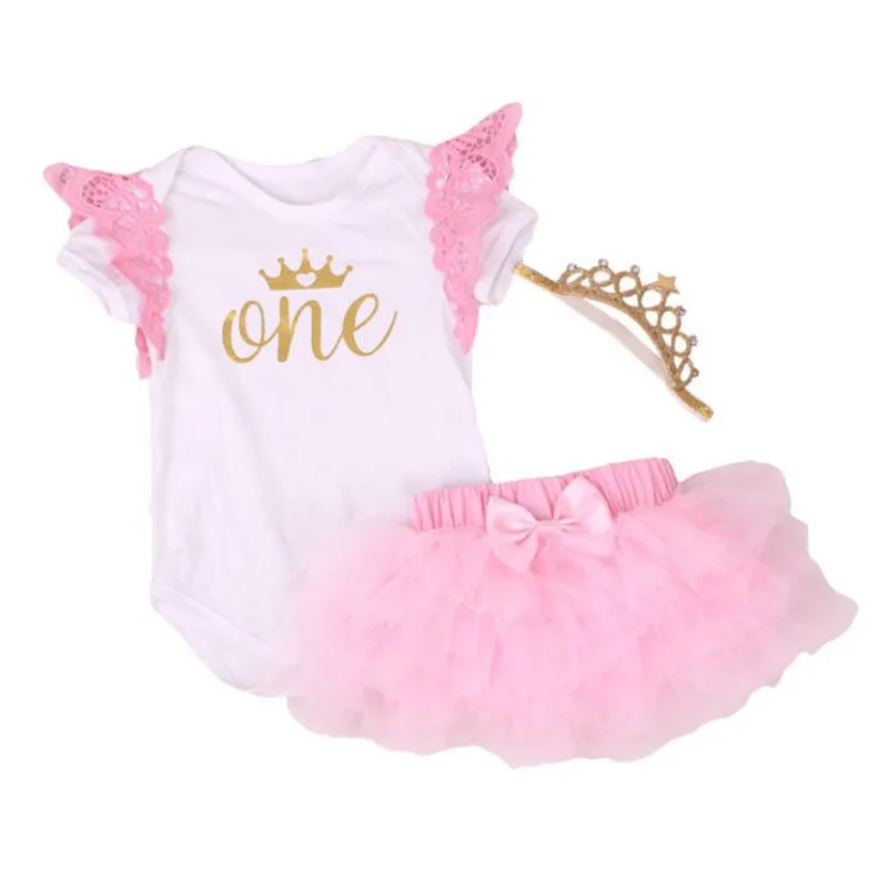 Новое хлопковое праздничное платье-пачка для маленьких девочек, платья для маленьких принцесс 1 года, детская одежда для девочек - Цвет: as photo