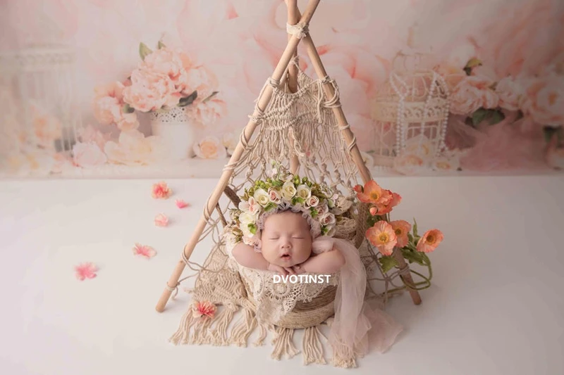 Dvotinst новорожденный реквизит для фотосъемки Ретро фон мини-палатка украшение Wigwam Fotografia аксессуары для студийной фотосессии реквизит