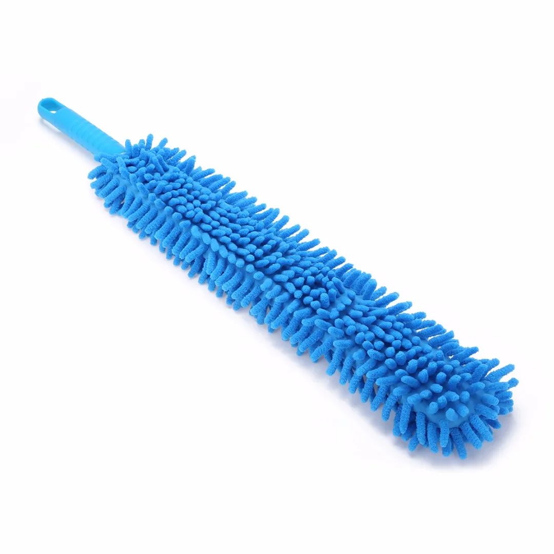 1pcs Flexible Extra Long Soft Microfiber Noodle Chenille Blue Car Wheel Wash Brush Microfiber Wheel Cleaner Wash Accessorie Tool