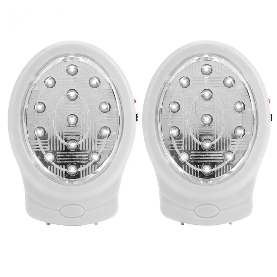 AC 110 240V 2W 13 LED Rechargeable Home Emergency Light Automatic Power