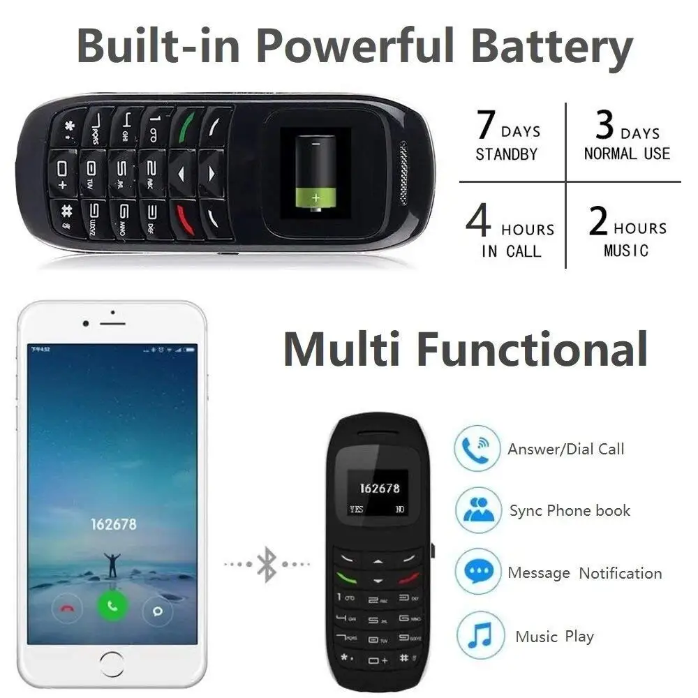 L8Star Gt Star Gtstar Bm70 Bluetooth Mini Mobile Phones Bluetooth Dialer Universal Wireless Headphone Cell Phone Dialer BM50