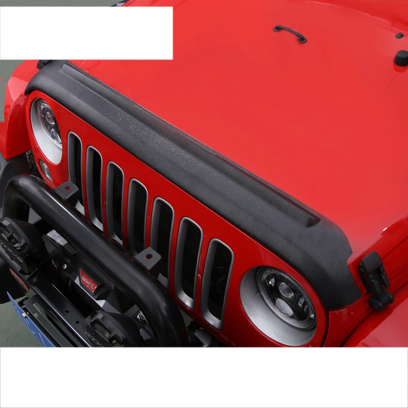 

lsrtw2017 PP plastic car hood Spoiler for jeep wrangler JK 2007 2008 2009 2010 2011 2012 2013 2014 2015 2016 2017