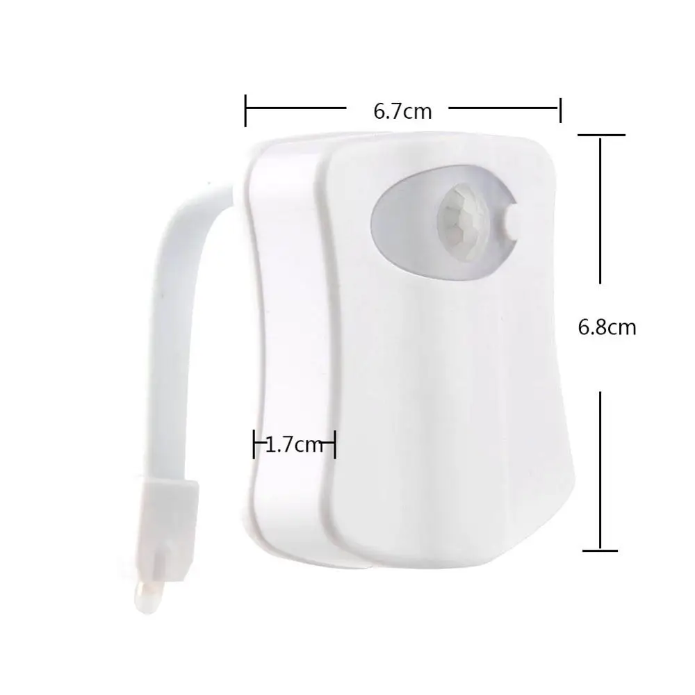  LED Smart Motion Sensor Toilet Seat Night Light Waterproof Backlight Luminary Bathroom WC Light Fix - 33045600897