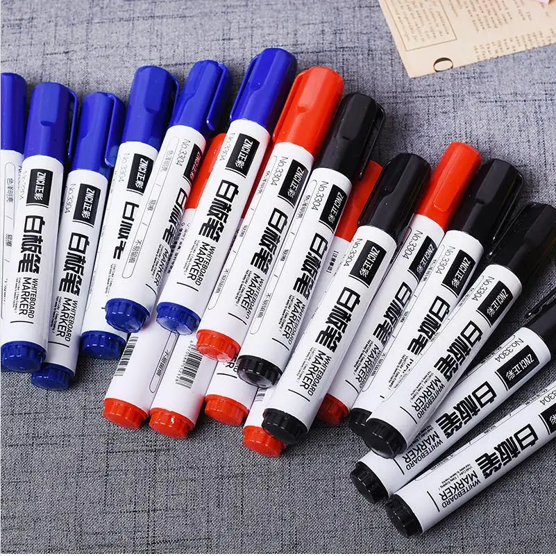 50pcs/lot High Quality Erasable School art supplies markers brush pen fineliner permanent marker whiteboard marker sharpie 04305
