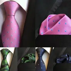 SKng Новое поступление Горячая Для мужчин Галстук Пейсли галстук носовой платок наборы Для мужчин 100% Шелковые Галстуки Галстук платок