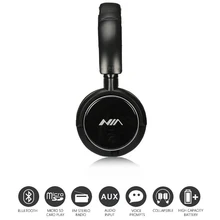 NIA Q1 Bluetooth наушники Беспроводной спортивные наушники Складные Bluetooth наушники с микрофоном приложение Управление