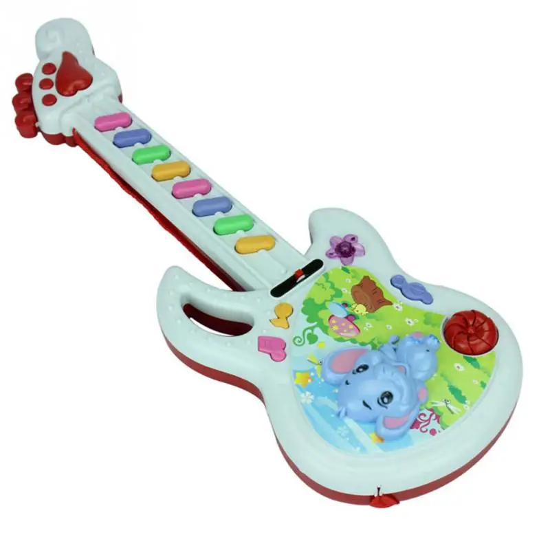 

Kids Play Baby Acoustic Plastic Elephant Music Keyboard Guitar Musical Instrument Baby Toy Gift Color send by random